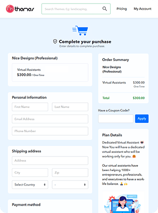 Embeddable Checkout Page