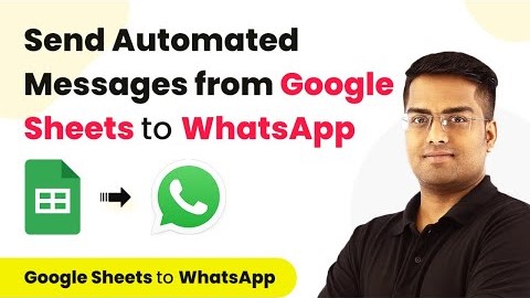Send WhatsApp Message from Google Sheets in Bulk | Google Sheets WhatsApp Integration