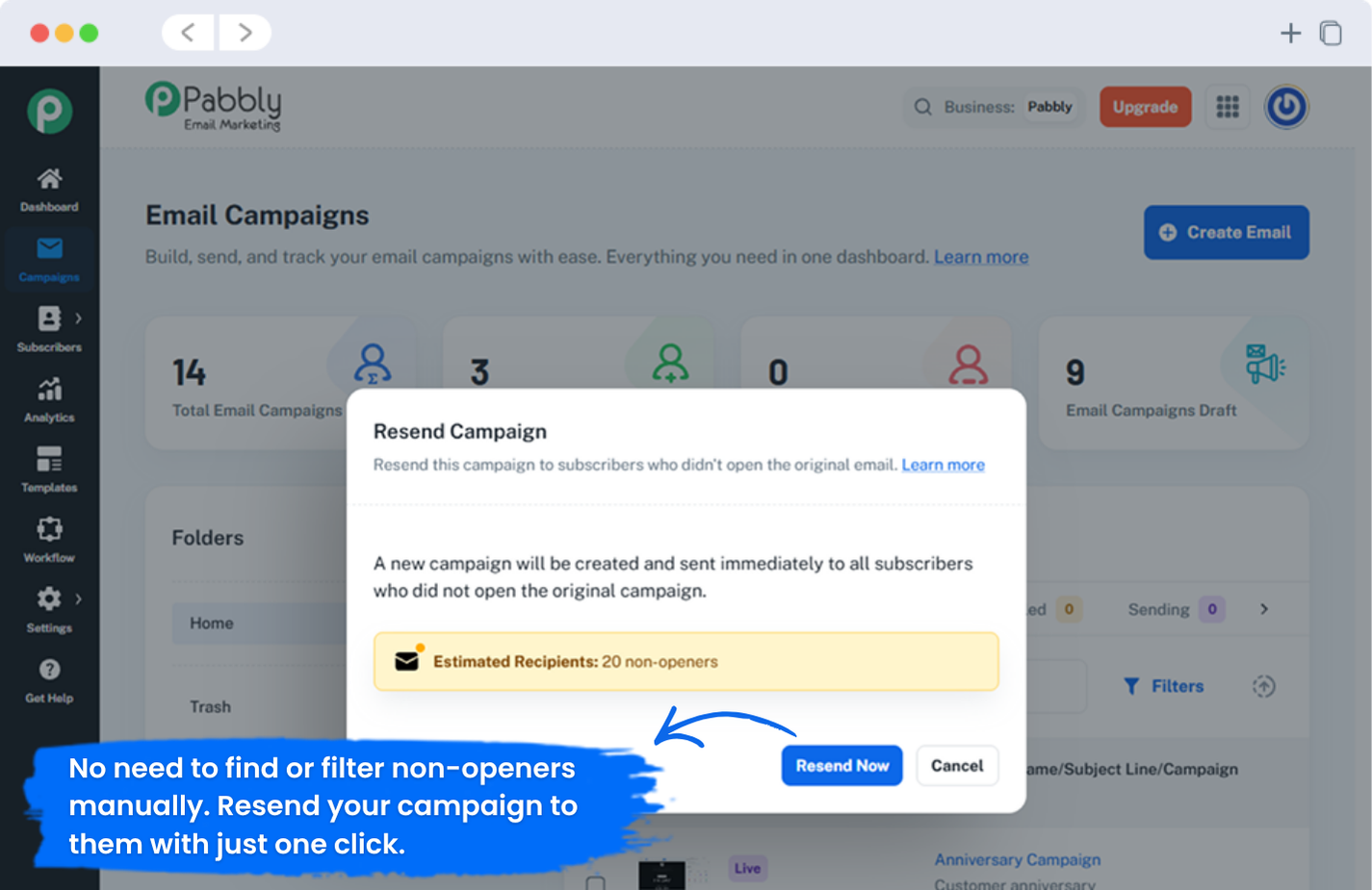 Resend Emails to Non-Openers in One Click